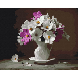 Картина за номерами BrushMe "Космеї" 40х50см BS3761