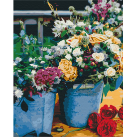 Картина за номерами BrushMe "Радість флориста" 40х50см BS52442