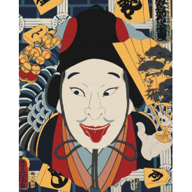 Картина за номерами BrushMe "Портрет актора Тойохари Кунічіки" 40х50см BS51434