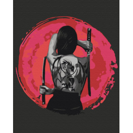 Картина за номерами BrushMe "Сучасна гейша" 40х50см BS51505