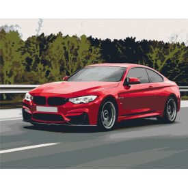 Картина за номерами BrushMe "Спортивна машина" 40х50см BS52619