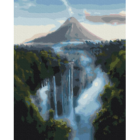 Картина за номерами BrushMe "Водоспад біля гір" 40х50см BS31413