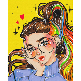 Картина за номерами BrushMe "Яскравий образ @nila_art_art" 40х50см BS53519