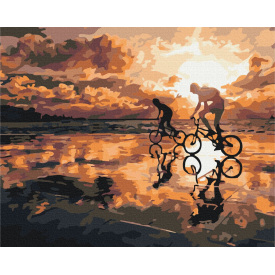 Картина за номерами BrushMe "Дорога з батьком" 40х50см BS52188