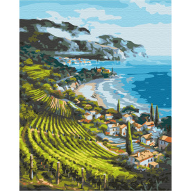 Картина за номерами BrushMe "Приморське поселення" 40х50см BS4960