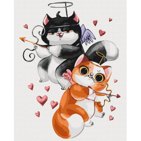 Картина за номерами BrushMe "ЛяМурчики © Kateryna Branchukova" 40х50см BS53776