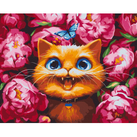 Картина за номерами BrushMe серії Патріот "Мур в піонах ©Маріанна Пащук" 40х50см BS53696