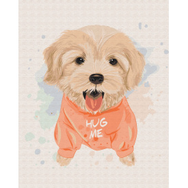 Картина за номерами BrushMe "Песик дружок" 40х50см BS51351