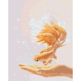 Картина за номерами BrushMe "Бажання для рибки" 40х50см BS51539