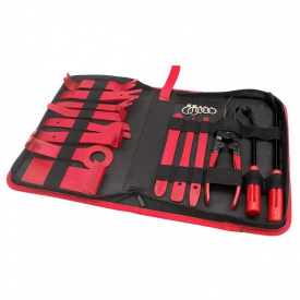 Автомобільні знімники для розбирання салону в чохлі CarB 19 шт Червоний (H051379)