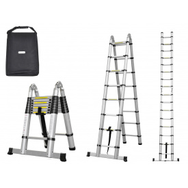 Драбина алюмінієва телескопічна розкладна OPT-TOP 3.8 м (1756374724)