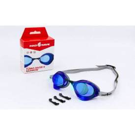 Очки для плавания стартовые MadWave TURBO RACER II RAINBOW M045806 Синий
