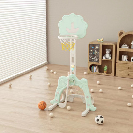 Дитячий спортивний ігровий комплекс Forest Castle Магічний Ліс 3в1 Зелений