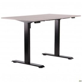 Регульований комп'ютерний стіл Like 1387х680 мм сірий для роботи в офісі