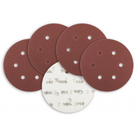 Коло шліфувальне на липучці MASTERTOOL GM 225 мм зерно 60 5 шт (08-2006-H)