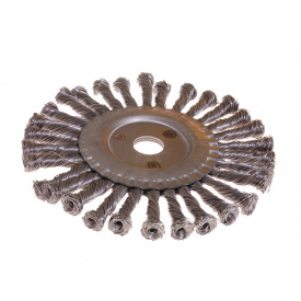 Щітка дискова D180 із плетеного дроту від 22,2мм MASTERTOOL GM (19-9018)