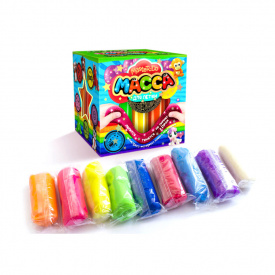 Тісто для ліплення "Master Do" 9 кольорів Danko Toys MMD-01-01…07 з блискітками 7596DT Вид 3