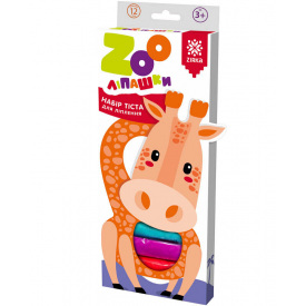 Тесто для лепки ZOOлипашки Жираф ZIRKA 140211 12 разноцветных стиков по 35 г