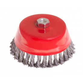 Щітка торцева із плетеного дроту D150 М14 MASTERTOOL GM (19-7015)