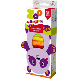 Пластилин лёгкий ZOOлипашки Панда ZIRKA 140214 14 разноцветных стиков по 6 г