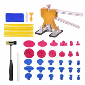 Набір рихтувальних інструментів Icar молоток + мініліфтер з грибками 41 предмет Різнокольоровий (С051263)