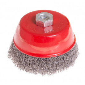 Щітка торцева з рифленого дроту D100 М14 MASTERTOOL GM (19-7210)