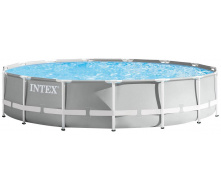Каркасний басейн Intex 26724 457х107 см з картриджним фільтром, сходами та тентом