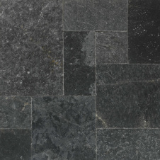 Mramor Мармур Black Tumbled Indigo French Pattern