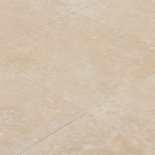 Travertine Плитка из травертина Filled&amp;Honed Extra Light Selection 1.2*61*61 см