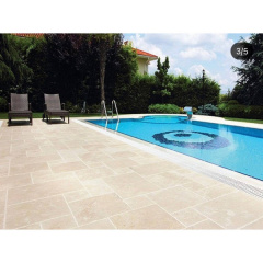 Travertine Травертин плитка для бассейна, двора, дорожек -Tumbled Pattern Set 32 мм Херсон