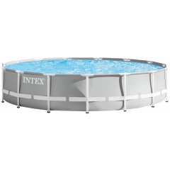 Каркасный бассейн Intex 26724 457х107 см с картриджным фильтром, лестницей и тентом Павлоград