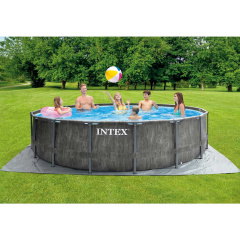 Каркасний басейн Intex 26742 GREYWOOD 457х122 см з картриджним фільтром, сходами та тентом Березне