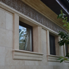 Travertine Фасадный Травертин LIGHT BRUSHED standard 1,2*30,5*61 см Иршава