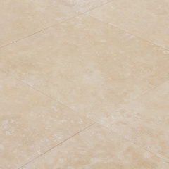 Travertine Плитка из травертина Filled&amp;Honed Extra Light Selection 1.2*61*61 см Хуст