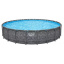 Bestway Каркасний басейн Bestway Grey 561KC (549х132 см) з піщаним фільтром, тентом та драбиною Чернигов