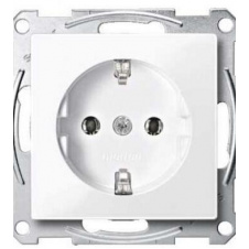 Механизм розетки SCHUKO с центр.платой белый 16А Merten, MTN2301-0325
