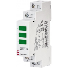 Трехфазный индикатор наличия напряжения ETI 002471556 SON H-3G (3x зеленый)