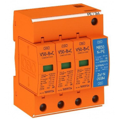 Ограничитель перенапряжений OBO Bettermann (5093654) Тип I+II V50-B+C 3+NPE Кобижча