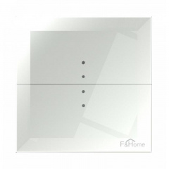 Сенсорный выключатель GS2-AC-R-W, стеклянный, белый Кушугум