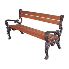Парковая скамья ИГ Премиум 2000х700х930 мм на чугунных фигурных ножках Запорожье
