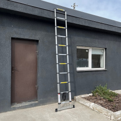 Лестница телескопическая 3 м алюминиевая на 11 ступеней Стандарт Киев