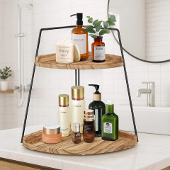 Полка угловая кухнная для специй или ванной комнаты и пренадлежностей,стойка на два яруса настольная SW00510 Бердянск