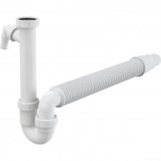 Сифон для мойки Alcaplast пластик, белый (A83-DN50/40)