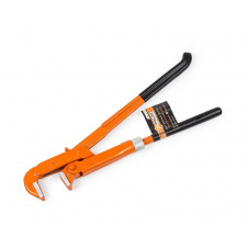 Ключ трубный Polax 90° 3/4" прорезиненные рукоятки (44-006)