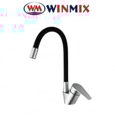 Смеситель для кухни рефлекторный чёрный гусак Winmix ASA REFLECTOR Black (Chr-011) SUS304 из нержавеющей стали, Польша