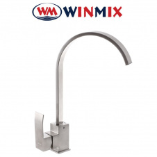 Смеситель для кухни Ухо на гайке Winmix AMA SUS304 (Chr-011) из нержавеющей стали, Польша (нержавеющая сталь)