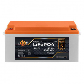 Аккумулятор LogicPower LiFePO4 51,2V - 50 Ah 2560Wh BMS 80A/50А пластик Smart BT (LP24479)