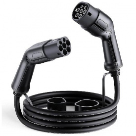 Зарядной кабель для электромобиля 22 кВт 32А 3-фазы 7м Type 2 станция - Type 2 европейское авто Octa Energy (K109)