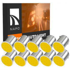 Комплект світлодіодних ламп Napo Truck 1157-COB-A 24V P21/5W 1157 BAU15S 10 шт Білий (2522338855)