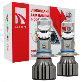 Комплект світлодіодних ламп Napo Model GL HB3 6500K 10000LM 2 шт Білий (2565334331)